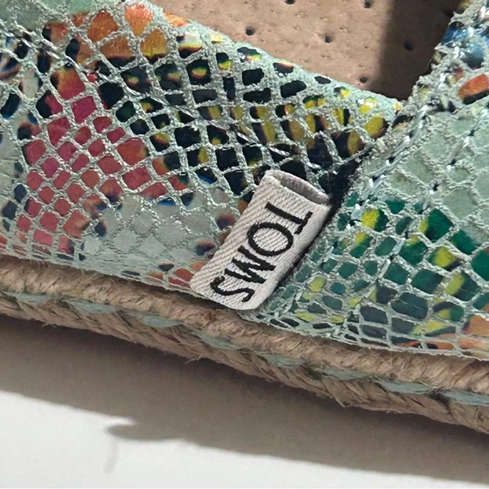 Toms Blue and Pink Espadrilles‎ Slip-On Shoes